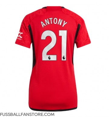Manchester United Antony #21 Replik Heimtrikot Damen 2023-24 Kurzarm